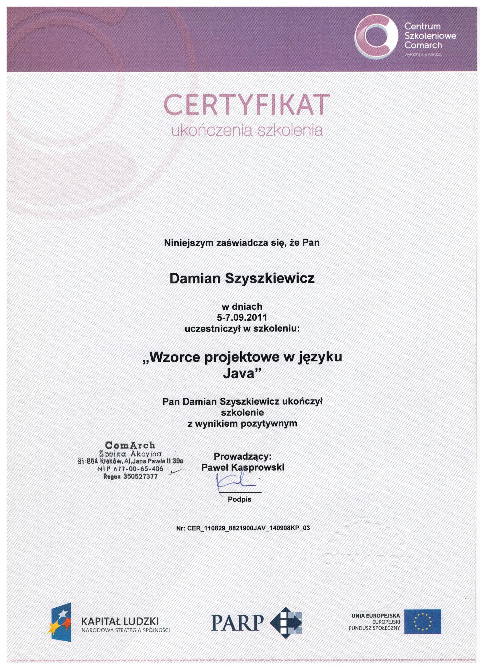 Wzorce projektowe JAVA