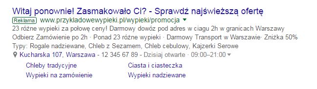 wypieki - reklama adwords remarketing