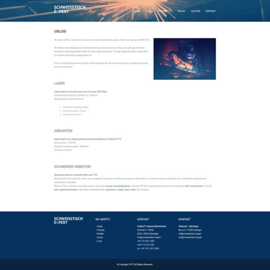 schweisstisch-expert-3 Strona usługi FraMa-BT