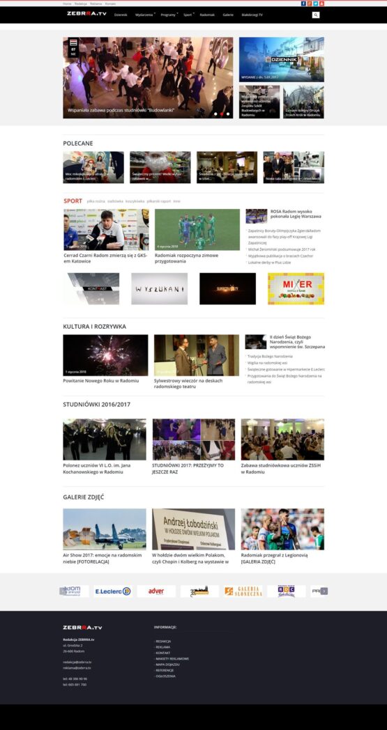 zebra_screen Strona główna Zebrra.TV